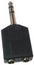 -Redukce JACK 6.3 mm stereo 1 na 2 konektory