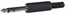 Konektor JACK 6,3mm M stereo plast kabel