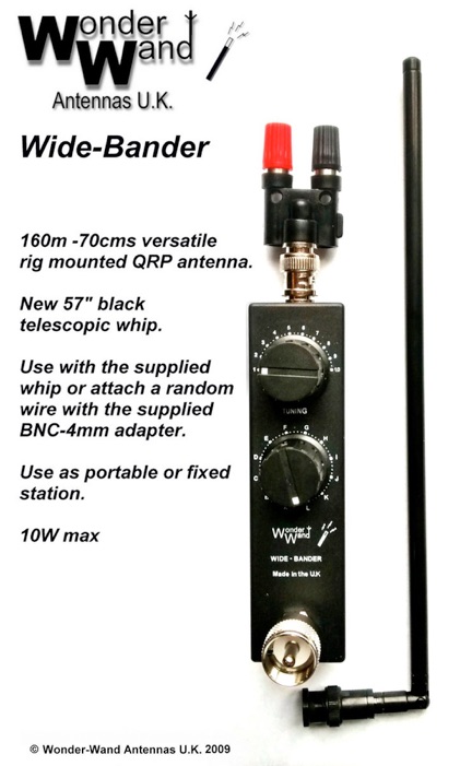 Wonderwand Widebander - QRP anténa s tunerem